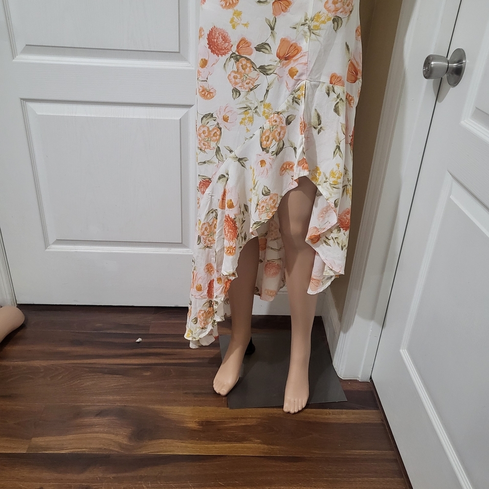 Forever 21 floral Asymmetrical Skirt
